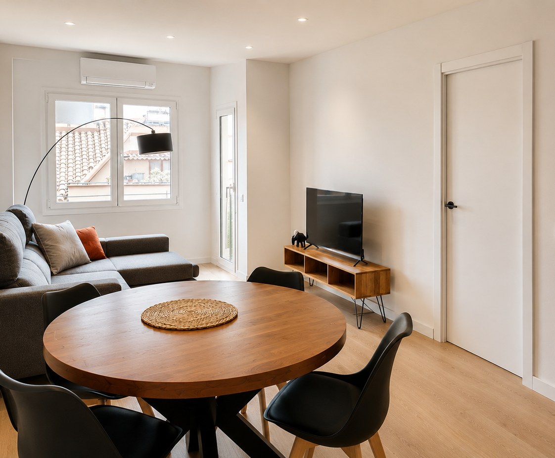 Reforma Interior de Vivienda en Barcelona, con Redistribución y Afectación Estructural
