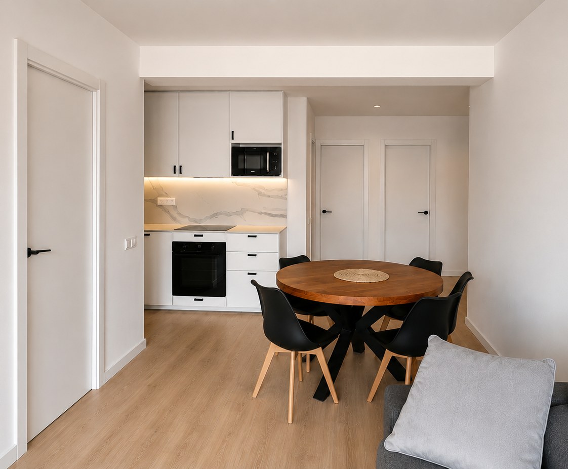 Reforma Interior de Vivienda en Barcelona, con Redistribución y Afectación Estructural