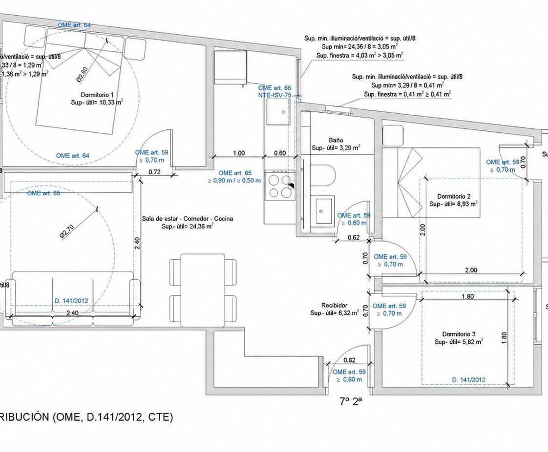Reforma Interior de Vivienda en Barcelona, con Redistribución y Afectación Estructural