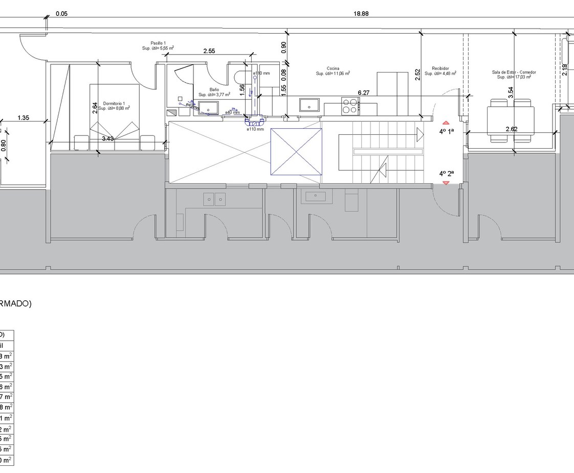 Reforma Interior de Vivienda en el Eixample de Barcelona, con Redistribución y Afectación Estructural
